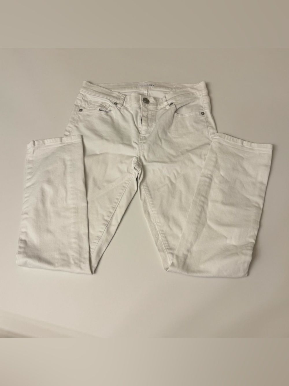 Loft Women's White Modern Skinny Crop Jeans Size 4